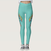 Leggings Amérindien Kokopelli Whale Dreamcatcher 1 (Devant)