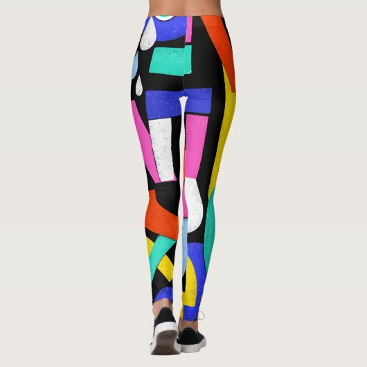 Leggings Amour Abstrait, yeux : motif coloré (Dos)