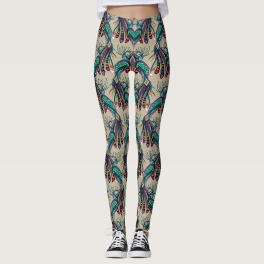 Leggings amour arc-en-ciel (Devant)