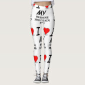 Leggings amour bernese de chien de mt (Devant)