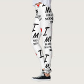 Leggings amour bernese de chien de mt (Gauche)
