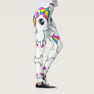 Leggings Amour coloré mignon de Kawaii de licorne