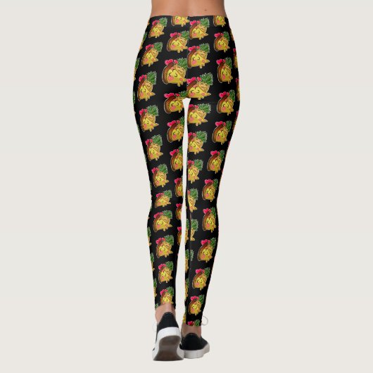 Leggings Amour de pizza d'ananas (Dos)