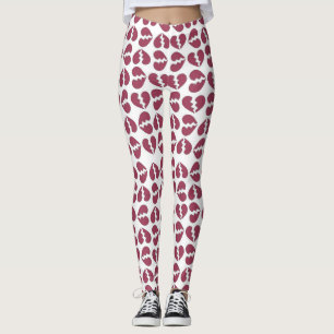 Leggings Amour en pièces Imprimer Motif Design