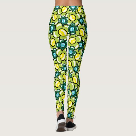 Leggings Amour et fleurs (Dos)