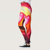 Leggings Amour Frappé Coeurs Emoji (Gauche)