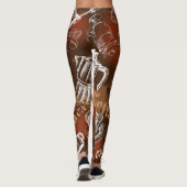 Leggings Amour II de café (Dos)