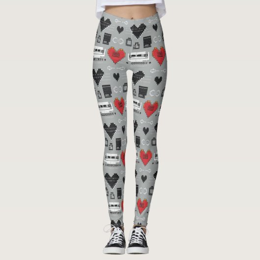 Leggings Amour numérique (Devant)