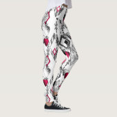 Leggings Amour, résille, patchwork (Droite)