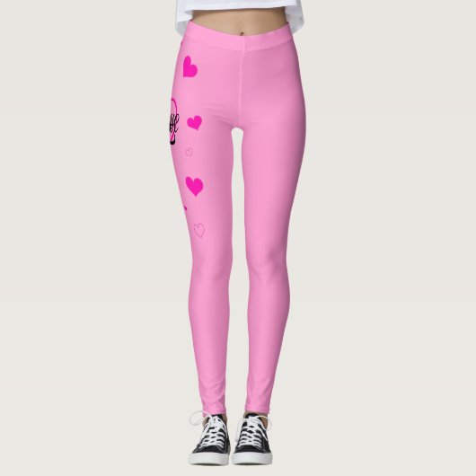 Leggings Amour Rose (Devant)