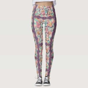 Leggings Amoureux de Bubble Tea