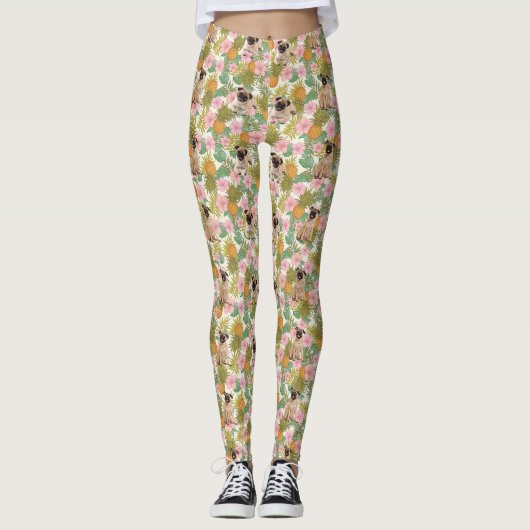 leggings amoureux de carlin (Devant)