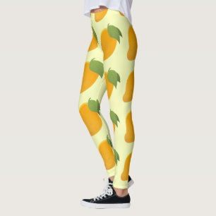 Leggings Amoureux de la mangue fruit tropical été des Caraï