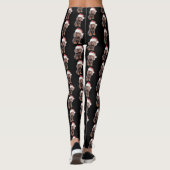 Leggings Amoureux de les chiens de lumières de Noël de (Dos)