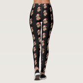 Leggings Amoureux de les chiens de lumières de Noël de (Dos)
