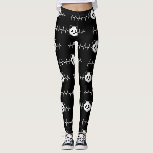 Leggings Amoureux de Panda (Devant)