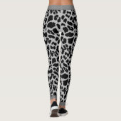 Leggings Amoureux des animaux Empreinte de léopard noir sur (Dos)