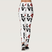Leggings Amoureux des animaux Empreinte de patte d'amour Am (Dos)