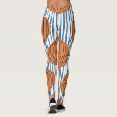 Leggings Ampoules d'oignon dessinées à la main, papier pein (Dos)