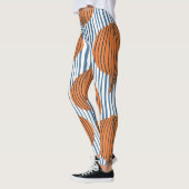 Leggings Ampoules d'oignon dessinées à la main, papier pein (Gauche)