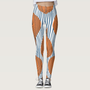 Leggings Ampoules d'oignon dessinées à la main, papier pein