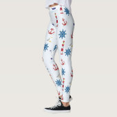 Leggings Amusant et simple nautique (Gauche)