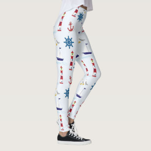 Leggings Amusant et simple nautique