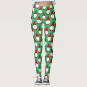 Leggings Amusant nains gnome motif elfe de Noël (Devant)