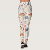 Leggings Amusant Orange Champignons d'automne Fairy Garden  (Dos)