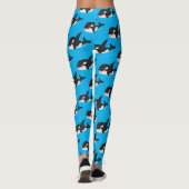 Leggings Amusante baleine orque mignonne dessin animé (Dos)
