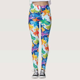 Leggings Amusante fête de ballon d'anniversaire de requin a
