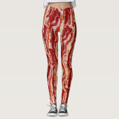 Leggings Amusants avec Bacon (Devant)