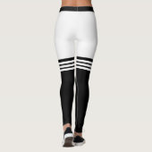 Leggings amusants avec Faux Black Over Knee Socks (Dos)