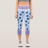 Leggings amusants bleus et violets (Recto)