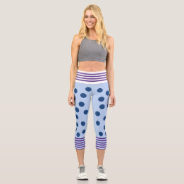 Leggings amusants bleus et violets