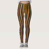 Leggings Amusants Brown et Faux Gold Side Trail des Emprein (Devant)