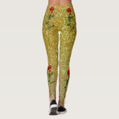 Leggings Amusants roses de cireur et les jambes de coeur (Dos)