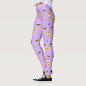 Leggings Amusement, amour, sourire, joyeux mignonette émoti (Gauche)