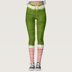 Leggings Amusement chic de vacances de vert de costume