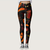 Leggings Amusement d'Halloween effrayant (Devant)