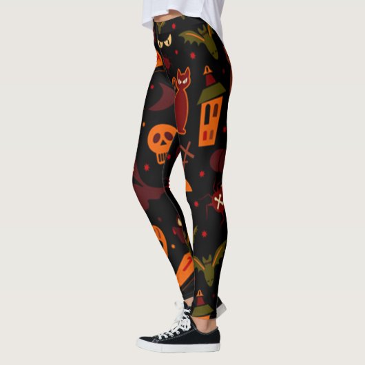 Leggings Amusement d'Halloween effrayant (Gauche)
