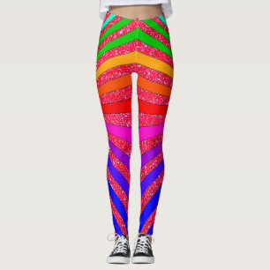 Leggings Amusement scintillant à la mode d'art de bruit de