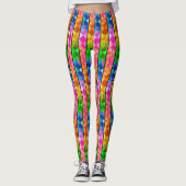 Leggings [Amusez-vous avec des rayures] Motif #5b Arlequin  (Devant)