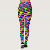 Leggings [Amusez-vous avec des rayures] Motif #7b Rainbow H (Dos)