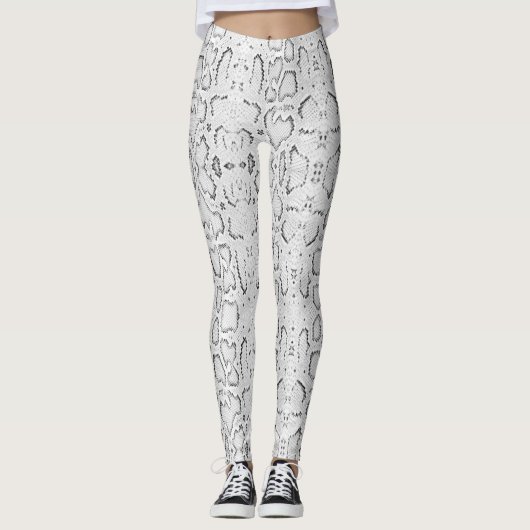 Leggings Anaconda Snakeskin blanc (Devant)
