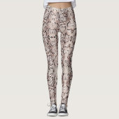 Leggings Anaconda Snakeskin Brown (Devant)