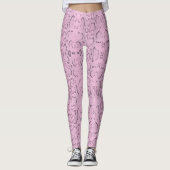 Leggings Anaconda Snakeskin rose (Devant)
