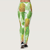Leggings Ananas et feuilles tropicaux (Dos)