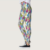 Leggings Ananas et palmettes 2 d'art de bruit (Gauche)
