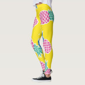 Leggings Ananas Frenzy : Caricature Vintage. (Gauche)